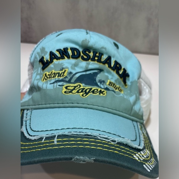 NWOT Landshark Island Style Lager Hat Baseball Cap One Size Adjustable - Picture 9 of 9